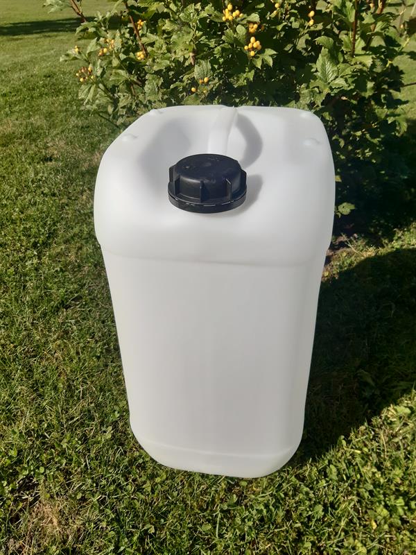 Opbevaringsdunk 25 liter – stabelbar vanddunk i kraftig, fødevaregodkendt HDPE med låg