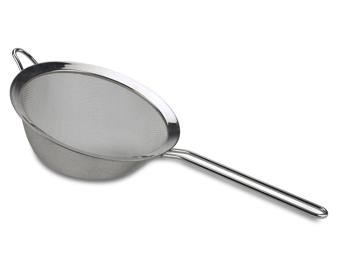 Dørslag / Si / Trådsigte i rustfrit stål – kan bruges som rist til destillation og inddampning af æteriske olier (Ø 20 cm)