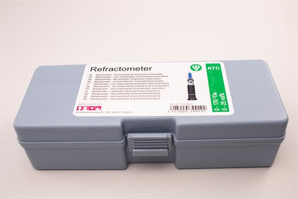 Vinrefraktometer med ATC – 0–170 °Oe / 0–25 % vol. alkohol