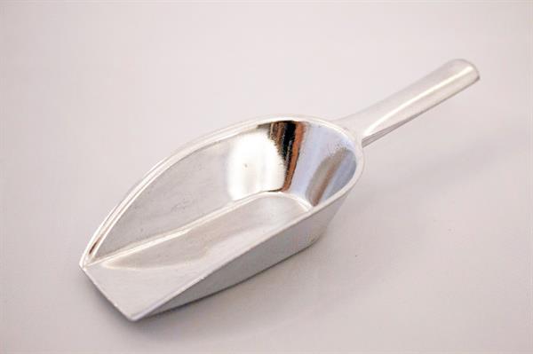 Metalskovl / skuffeske, 11 cm lang