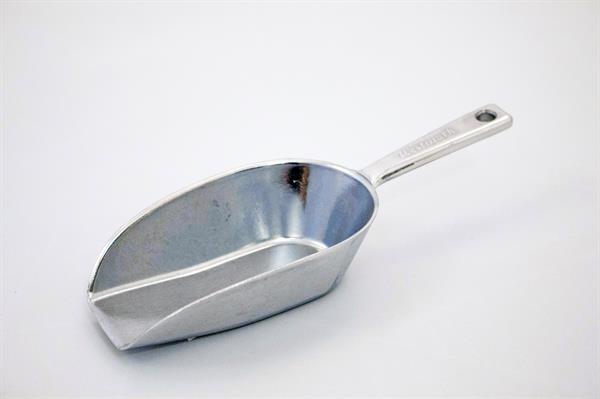 Metalskovl / skuffeske, 14,5 cm lang