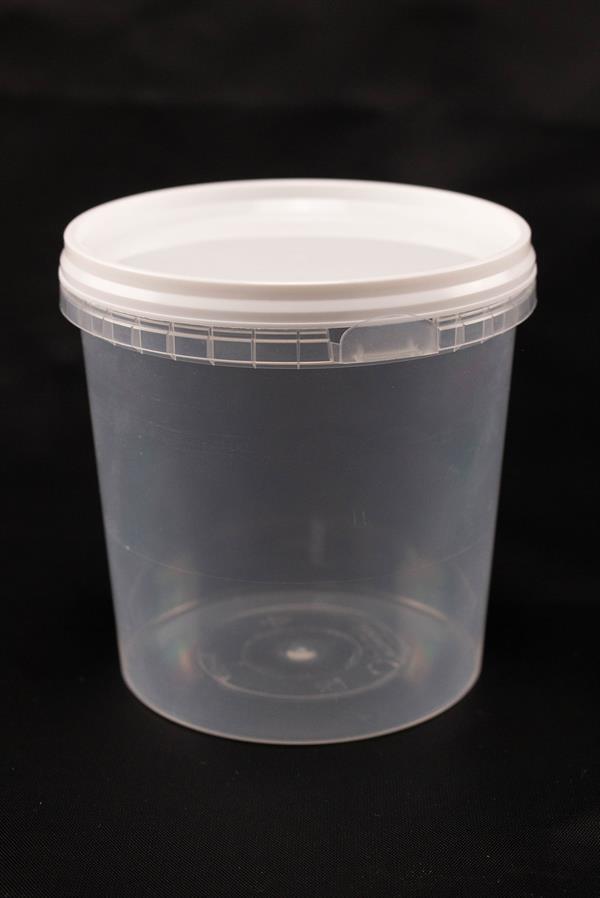 Beholder / Bæger / Bøtte med låg, klar plast, 420 ml, 600 stk