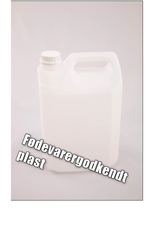 Plastdunk 5 liter – frostsikker og fødevaregodkendt HDPE-dunk med hvid prop