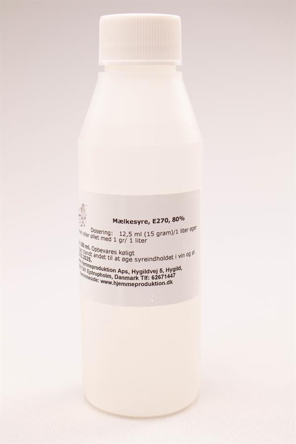 Mælkesyre 80%, flydende, 100 ml