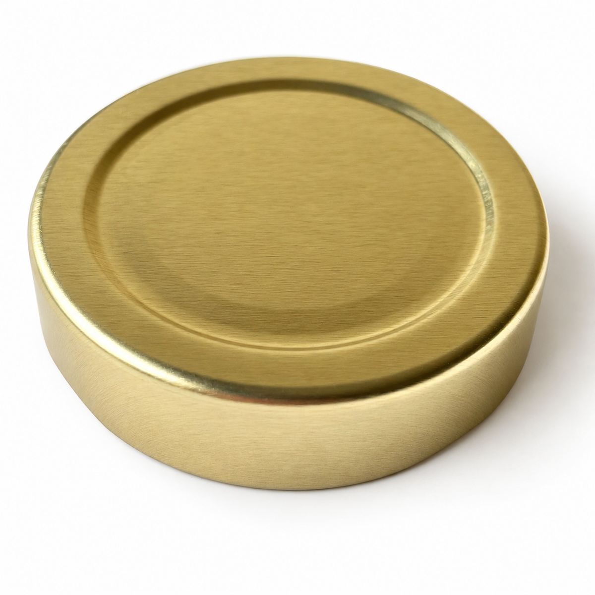 Skruelåg (høje) til glas og flasker, guldfarvede, indre diameter 58 mm