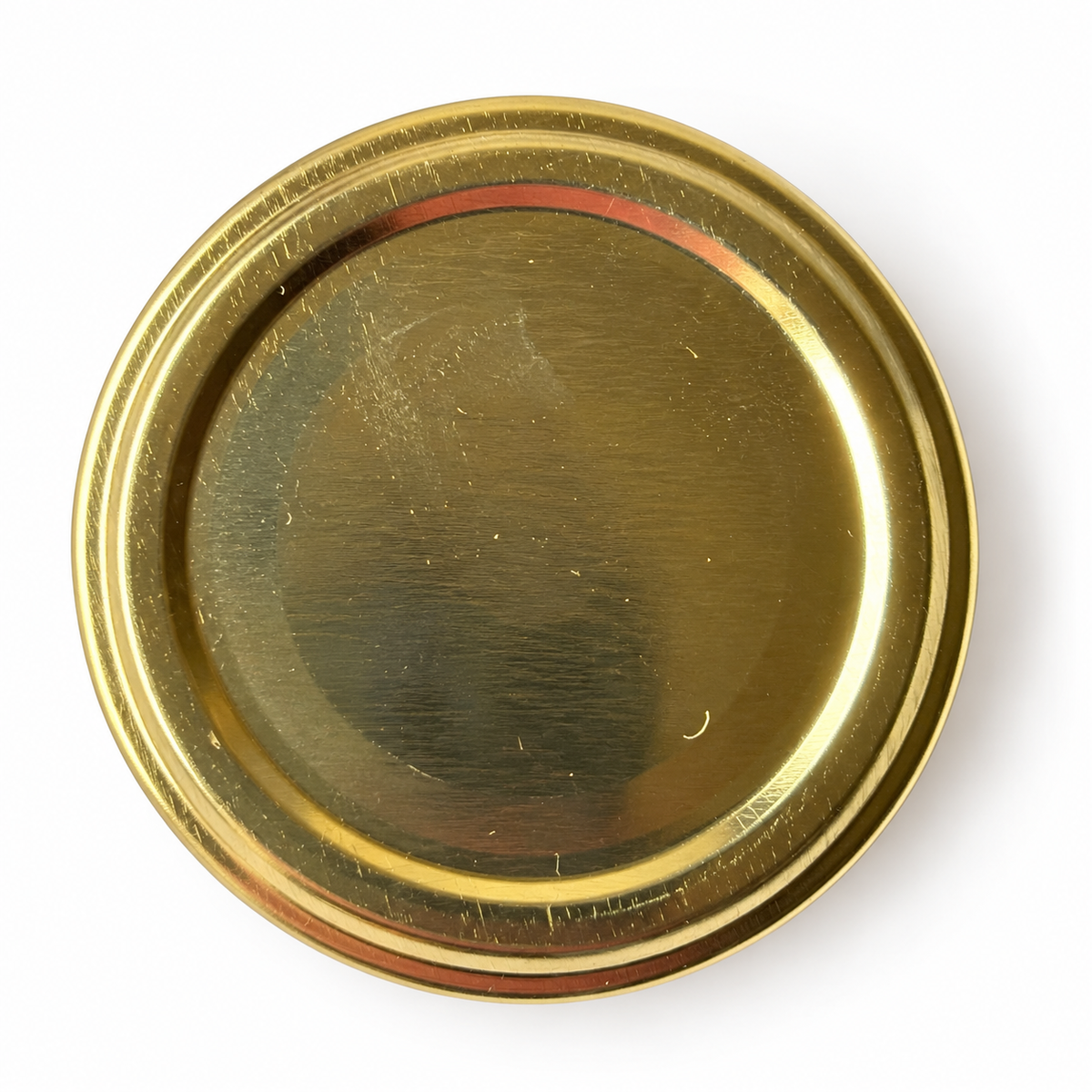 Skruelåg til glas, guldfarvet, TO 66, indre dia. 66 mm og ydre dia. 69 mm