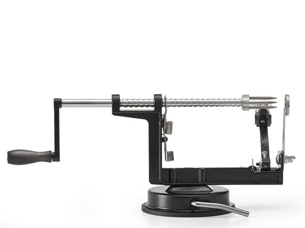 Apple peeler / potato peeler with suction, black