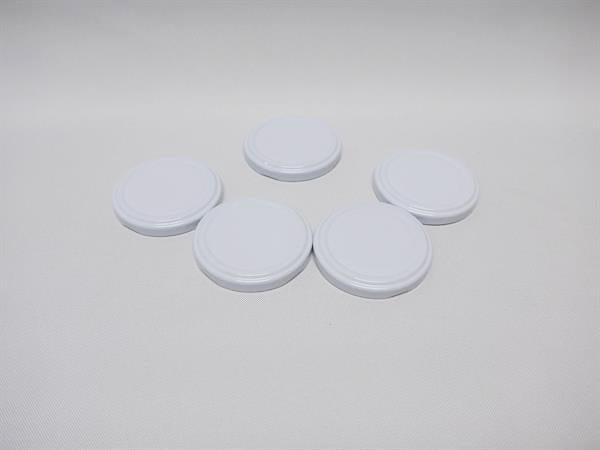 Ekstra skruelåg til glas og flasker, indre diameter 63 mm, 5 stk