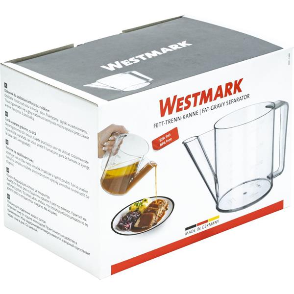 Fettskiljarkanna / oljeskiljarkanna – Westmark fettseparator i plast, 1 liter