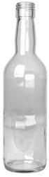 Flaske med gevind til skrueprop. 0,50 liter