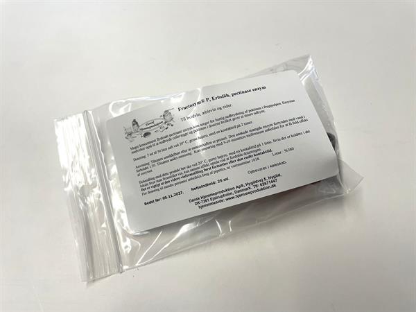 Fructozym ® P, Erbslöh, pectinase / pektolytisk enzym, hvidvin, hvid frugtvin, æblevin og cider, 25 ml