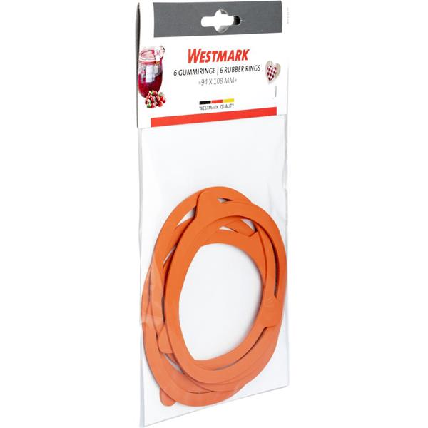 Rubber rings / seals for preserving jars, Westmark, 94 x 108 mm, 6 pcs