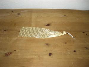 Hukki V casing with netting for salami, dia. 5 cm / length 30 cm, 1 pc