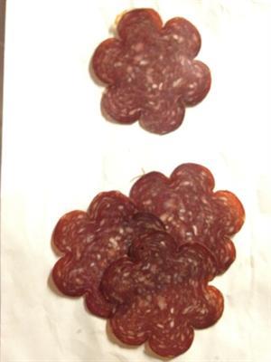 Hukki V casing with honeycomb netting for salami, dia. 6.5 cm / length 40 cm, 1 pc