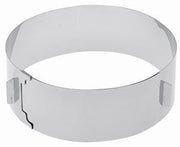 Justerbar rund kage, tærte og dessert ring, 8,5 cm høj