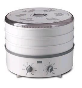 Komplet tørreri - Dehydrator - Frugttørrer udbygget med timer, som muliggør automatisk slukning indenfor 12 timer.