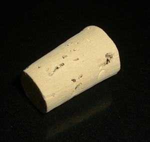 Korkpropp, konisk 15/18 mm – naturkork til flasker, 5 stk.