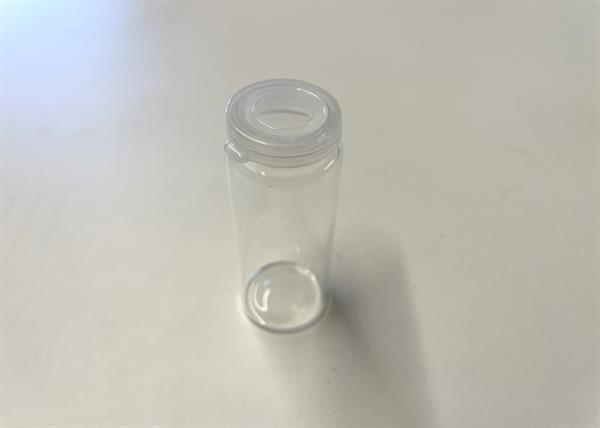 Lille glasbeholder med tætsluttende snaplåg, 25 ml, 5 stk
