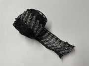 Ekstra muslingestrømpe til Havbondens Muslingesæt, 5 masker i bredden, sort kant, 2 meter