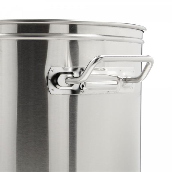 Brygkedel 30 liter – elektrisk henkogningsapparat i rustfrit stål med termostat og tappehane, Brewferm