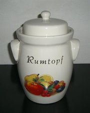 Romtopfkrukke med frugtmotiv, rumindhold 3,5 liter