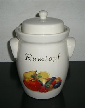 Romtopfkrukke med frugtmotiv, rumindhold 3,5 liter