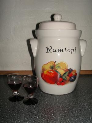 Romtopfkrukke 3,5 liter med fruktmotiv – keramikk til frukt i rom