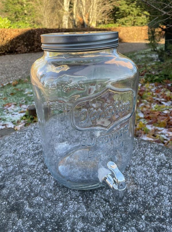 Kombucha-hautomapurkki 8 litraa – iso Yorkshire-käymisastia / lasiannostelija hanalla