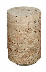 Stor champagneprop med to massive korkskiver, 48 mm x 30,5 mm