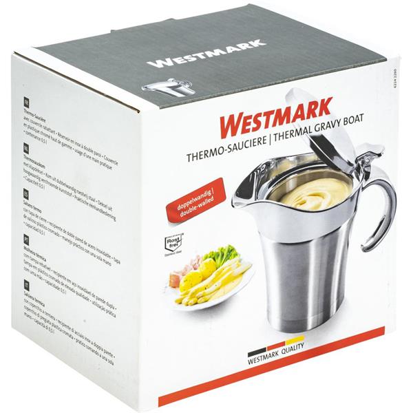 Termossåskanna / såskanna med lock, rostfritt stål, 0,5 liter, 1 st