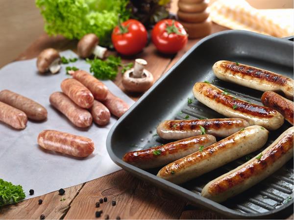 Vegetabilsk kunsttarm til grill og koge-pølser, dia. 21 mm, 1 rulle (15,2 m)