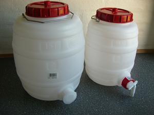 Gæringsfad/fermenteringsbeholder med tappehane – 15 liter