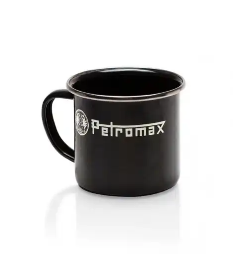 Emaljekrus til bålkaffe og varme drikker – Petromax, svart 0,36 liter
