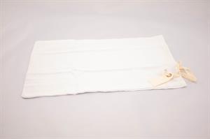 Kornpose / Melpose / Grynpose, hvid bomuld, bredde 24 cm / længde 36 cm