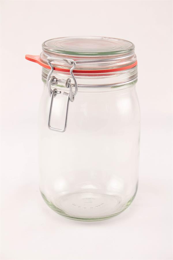 Opbevaringsglas / henkogninglas med patentlåg, 1,14 liter