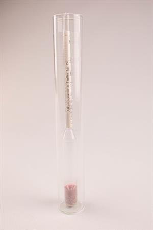 Alkoholmeter, 0-100 %, med måleglas af glas