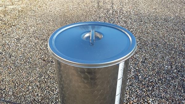 Beskyttelseslåg af rustfrit stål til flydelågstanke, diameter 40 cm