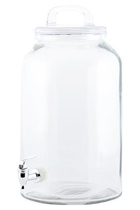 Bryggeglas / Fermenteringsbeholder / Dispenser med tappehane til kombucha, 8,5 liter