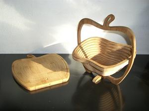 Foldekurv formet som et æble