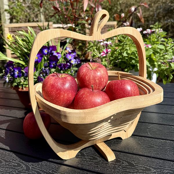 Foldekurv formet som et æble