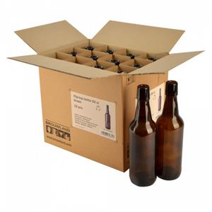 Patentflasker 50cl, brun - kasse á 12 stk.
